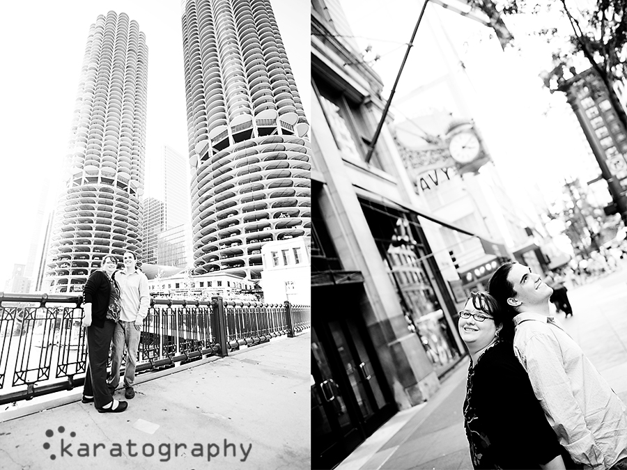 state street engagement photos