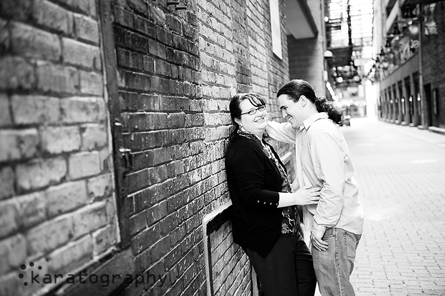 state street engagement photos